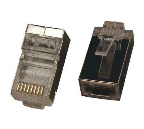 Джек компьютерный RJ45 (8P8C) кат.5E с экраном (уп.100шт) Rexant 05-1023 Джек компьютерный RJ45 (8P8C) кат.5E с экраном (уп.100шт) Rexant 05-1023
