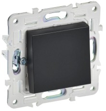 Выключатель 1-кл. SKANDY 10А SK-V01Bl черн. IEK SK-V10-0-10-K02