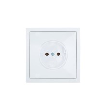 Розетка 1 мест. б/з СП ZIMA IP20 16А ПБТ безвинт. зажим бел. LEZARD 704-0288-121BQC