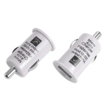Автозарядка в прикуриватель USB (АЗУ) (5В 1000mA) бел. Rexant 18-1921