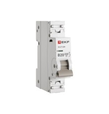 Выключатель автоматический 1п B 20А 4.5кА ВА 47-63N PROxima EKF M634120B