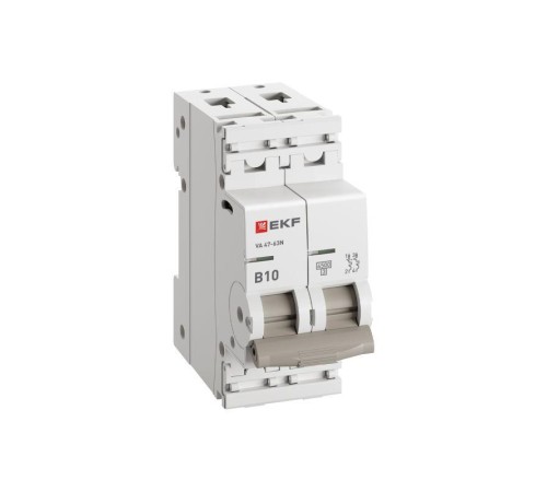 Выключатель автоматический 2п B 10А 4.5кА ВА 47-63N PROxima EKF M634210B Выключатель автоматический 2п B 10А 4.5кА ВА 47-63N PROxima EKF M634210B