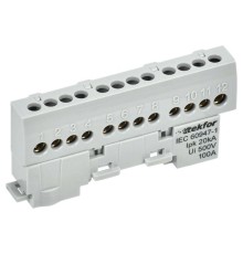 Шина L "фаза" изол. на универс. держ. 6х9-10-Ср TEKFOR IEK TF-NN10-10-KL-K03